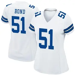 Nike Devante Bond Dallas Cowboys Women's Game White Jersey