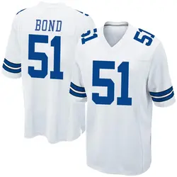 Nike Devante Bond Dallas Cowboys Youth Game White Jersey