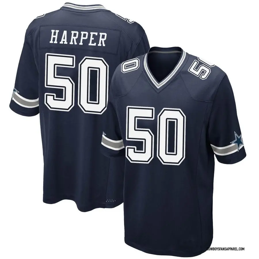 Nike Devin Harper Dallas Cowboys Youth Game Navy Team Color Jersey