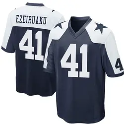 Nike Donovan Ezeiruaku Dallas Cowboys Men's Game Navy Blue Throwback Jersey