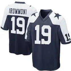 Dontario Drummond Dallas Cowboys Men's Game Navy Blue Throwback Jersey