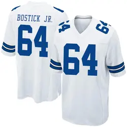 Nike Earl Bostick Jr. Dallas Cowboys Men's Game White Jersey
