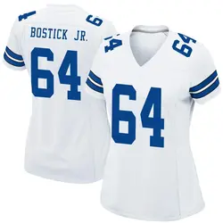 Nike Earl Bostick Jr. Dallas Cowboys Women's Game White Jersey