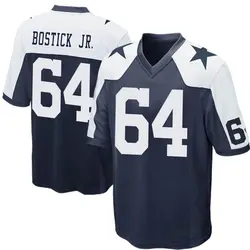 Nike Earl Bostick Jr. Dallas Cowboys Youth Game Navy Blue Throwback Jersey