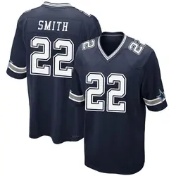 Emmitt Smith Dallas Cowboys Men's Game Navy Team Color Jersey