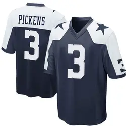 Nike George Pickens Dallas Cowboys Men's Game Navy Blue Throwback Jersey