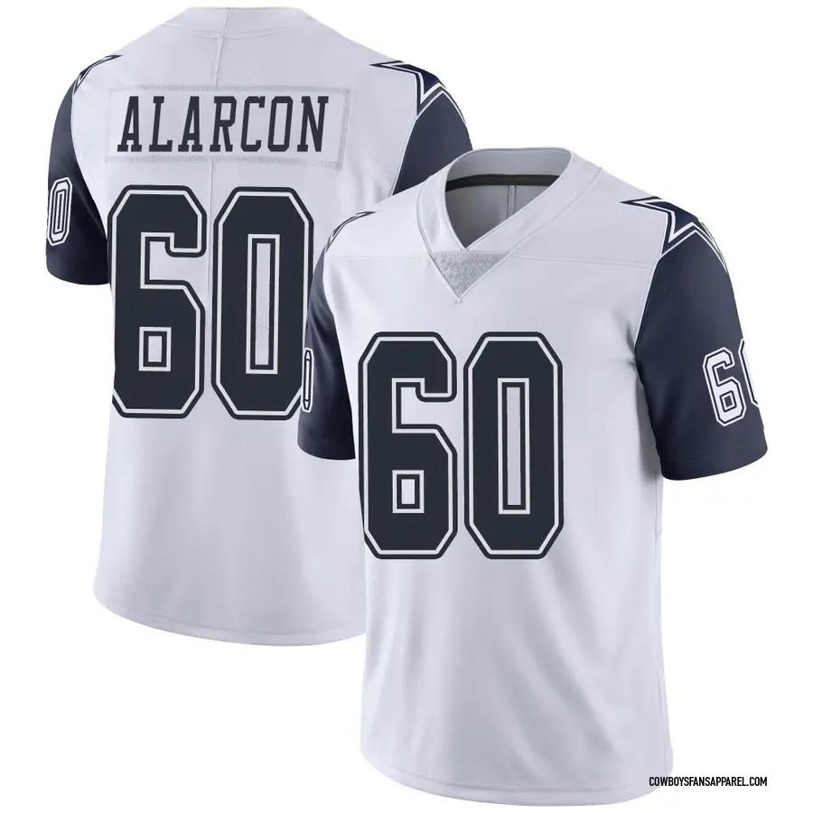 Nike Isaac Alarcon Dallas Cowboys Youth Limited White Color Rush Vapor Untouchable Jersey