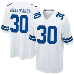 Nike Israel Abanikanda Dallas Cowboys Men's Game White Jersey