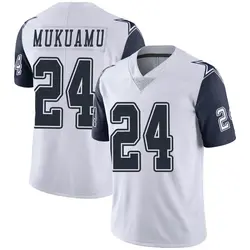 Nike Israel Mukuamu Dallas Cowboys Youth Limited White Color Rush Vapor Untouchable Jersey