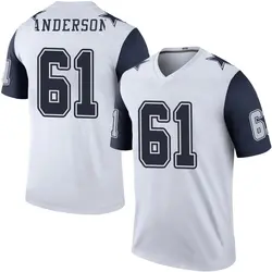 Nike Jack Anderson Dallas Cowboys Men's Legend White Color Rush Jersey
