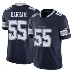 Nike Jaishawn Barham Dallas Cowboys Men's Limited Navy Vapor F.U.S.E. Jersey