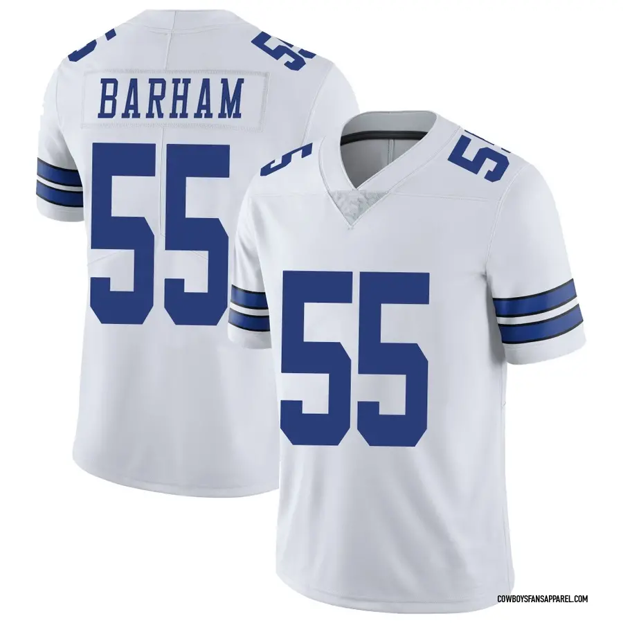 Nike Jaishawn Barham Dallas Cowboys Youth Limited White Vapor Untouchable Jersey