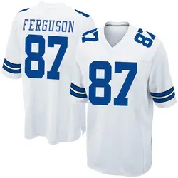 Nike Jake Ferguson Dallas Cowboys Men's Game White Jersey