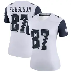 Nike Jake Ferguson Dallas Cowboys Women's Legend White Color Rush Jersey