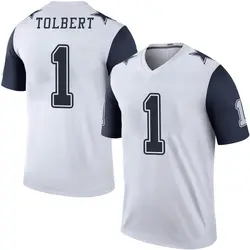 Nike Jalen Tolbert Dallas Cowboys Men's Legend White Color Rush Jersey