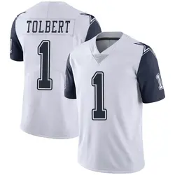Nike Jalen Tolbert Dallas Cowboys Men's Limited White Color Rush Vapor Untouchable Jersey