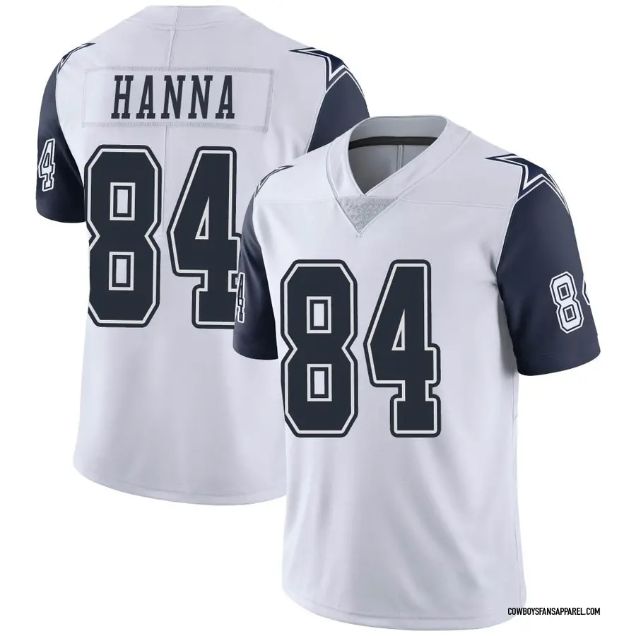 Nike James Hanna Dallas Cowboys Youth Limited White Color Rush Vapor Untouchable Jersey