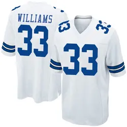 Nike Javonte Williams Dallas Cowboys Youth Game White Jersey
