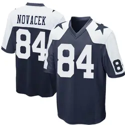 Jay Novacek Dallas Cowboys Men's Game Navy Blue Throwback Jersey