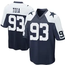 Nike Jay Toia Dallas Cowboys Men's Game Navy Blue Throwback Jersey