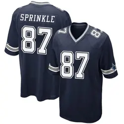 Nike Jeremy Sprinkle Dallas Cowboys Men's Game Navy Team Color Jersey