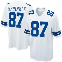 Nike Jeremy Sprinkle Dallas Cowboys Men's Game White Jersey