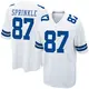 Nike Jeremy Sprinkle Dallas Cowboys Men's Game White Jersey