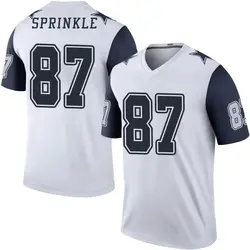 Nike Jeremy Sprinkle Dallas Cowboys Youth Legend White Color Rush Jersey