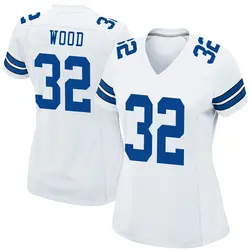 Nike Julius Wood Dallas Cowboys Women's Game White Jersey