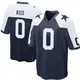 Nike Julius Wood Dallas Cowboys Youth Game Navy Blue Throwback Jersey