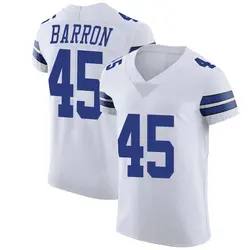 Nike Justin Barron Dallas Cowboys Men's Elite White Vapor Untouchable Jersey