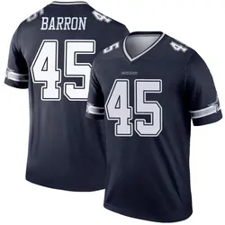 Nike Justin Barron Dallas Cowboys Men's Legend Navy Jersey