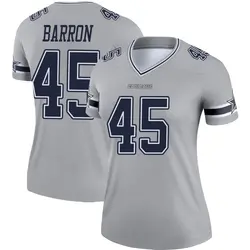 Nike Justin Barron Dallas Cowboys Women's Legend Gray Inverted Jersey