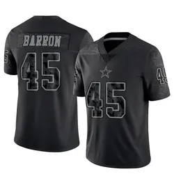 Nike Justin Barron Dallas Cowboys Youth Limited Black Reflective Jersey