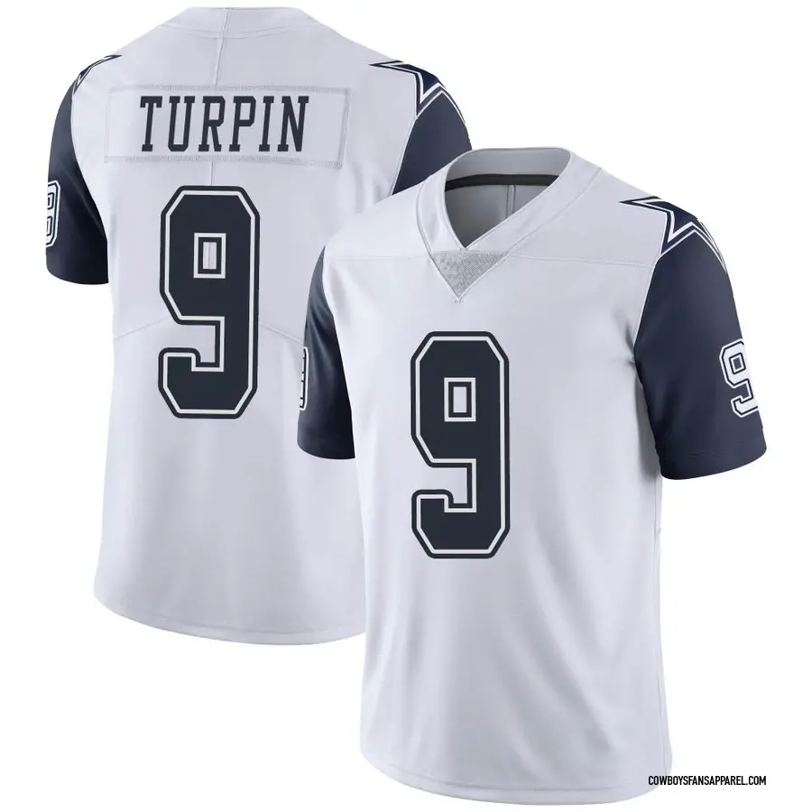 Nike KaVontae Turpin Dallas Cowboys Men's Limited White Color Rush Vapor  Untouchable Jersey