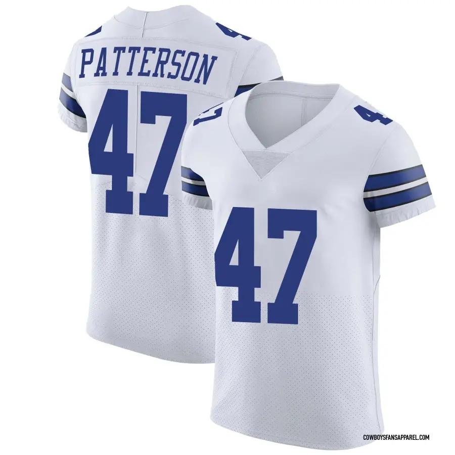 Nike Langston Patterson Dallas Cowboys Men's Elite White Vapor Untouchable Jersey