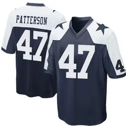 Nike Langston Patterson Dallas Cowboys Men's Game Navy Blue Throwback Jersey