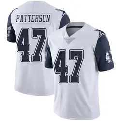 Nike Langston Patterson Dallas Cowboys Men's Limited White Color Rush Vapor Untouchable Jersey