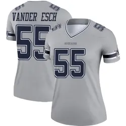 Leighton Vander Esch Dallas Cowboys Women's Legend Gray Inverted Jersey
