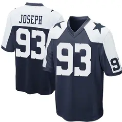 Nike Linval Joseph Dallas Cowboys Men's Game Navy Blue Throwback Jersey