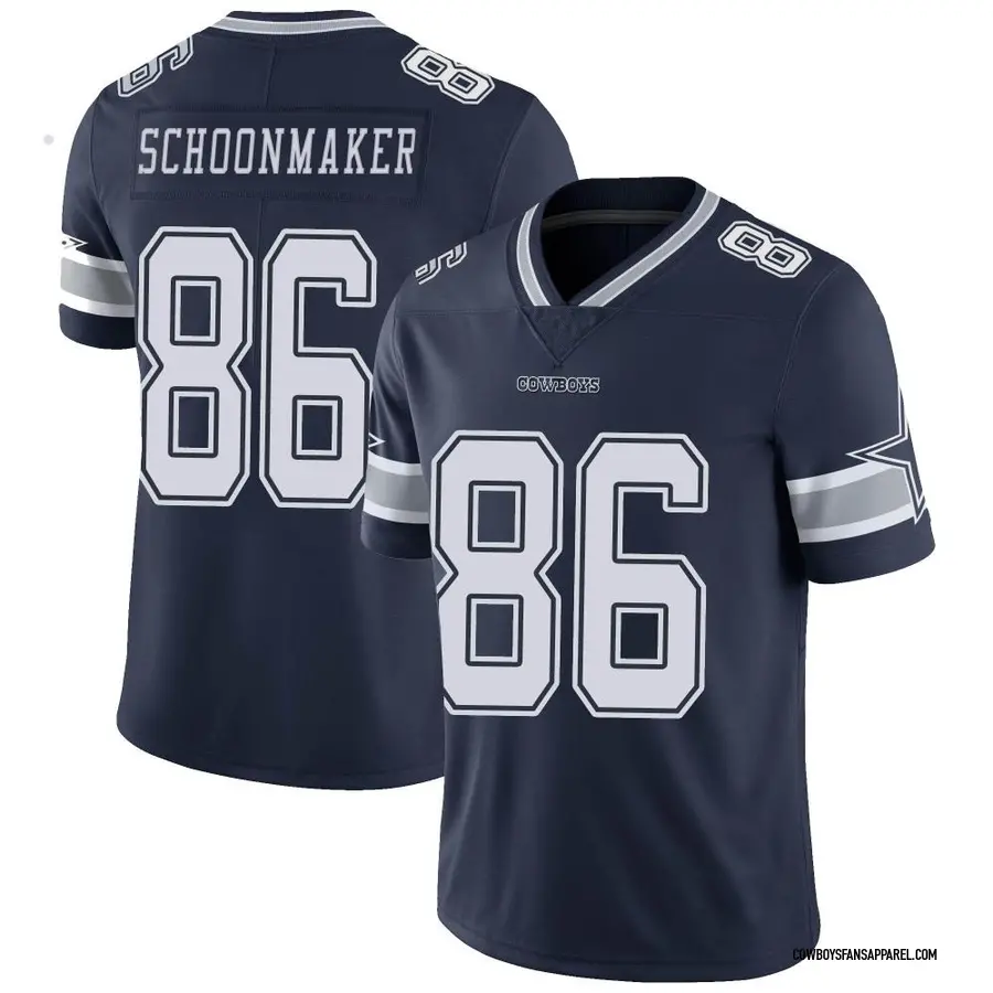 Nike Luke Schoonmaker Dallas Cowboys Youth Limited Navy Team Color Vapor Untouchable Jersey