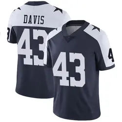 Nike Malik Davis Dallas Cowboys Men's Limited Navy Alternate Vapor Untouchable Jersey