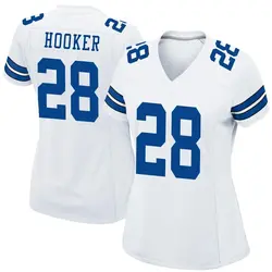 Malik Hooker Dallas Cowboys Women's Game White Jersey