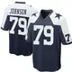Nike Marcellus Johnson Dallas Cowboys Men's Game Navy Blue Throwback Jersey