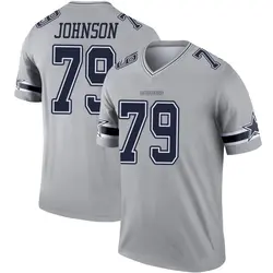 Nike Marcellus Johnson Dallas Cowboys Men's Legend Gray Inverted Jersey