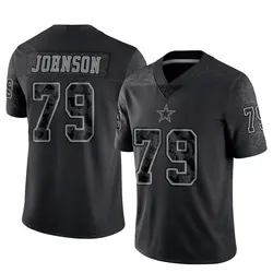 Nike Marcellus Johnson Dallas Cowboys Men's Limited Black Reflective Jersey