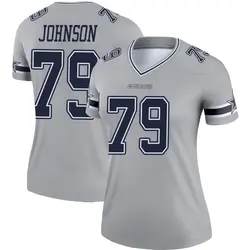 Nike Marcellus Johnson Dallas Cowboys Women's Legend Gray Inverted Jersey