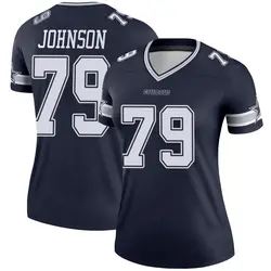 Nike Marcellus Johnson Dallas Cowboys Women's Legend Navy Jersey