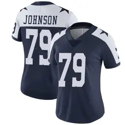 Nike Marcellus Johnson Dallas Cowboys Women's Limited Navy Alternate Vapor Untouchable Jersey