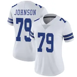 Nike Marcellus Johnson Dallas Cowboys Women's Limited White Vapor Untouchable Jersey